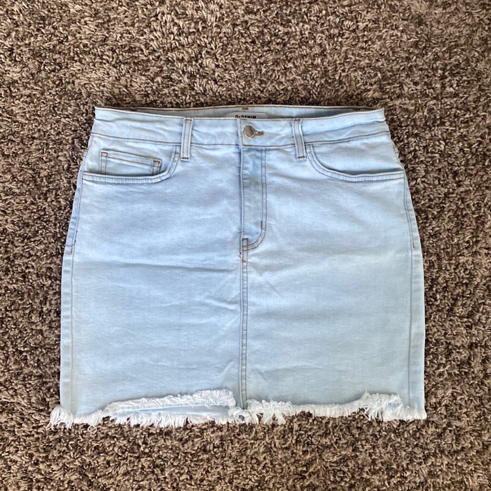 Denim mini skirt